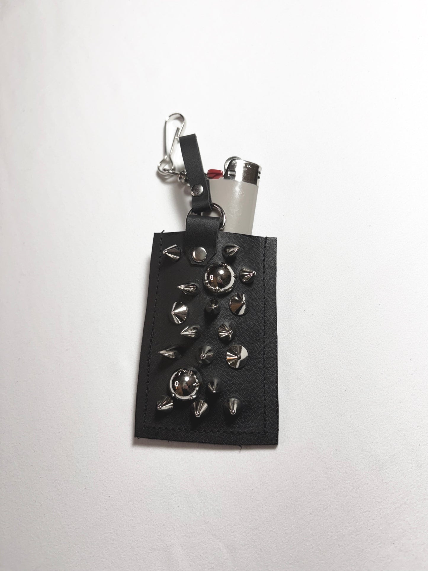 V2 Spiked Lighter Case Keychain