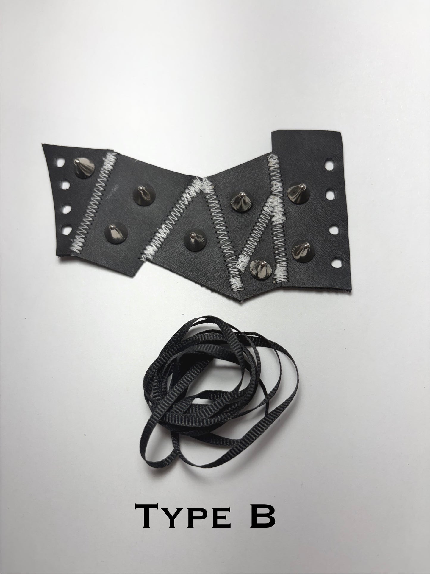 Pieced Together corset Cuffs (white seam)