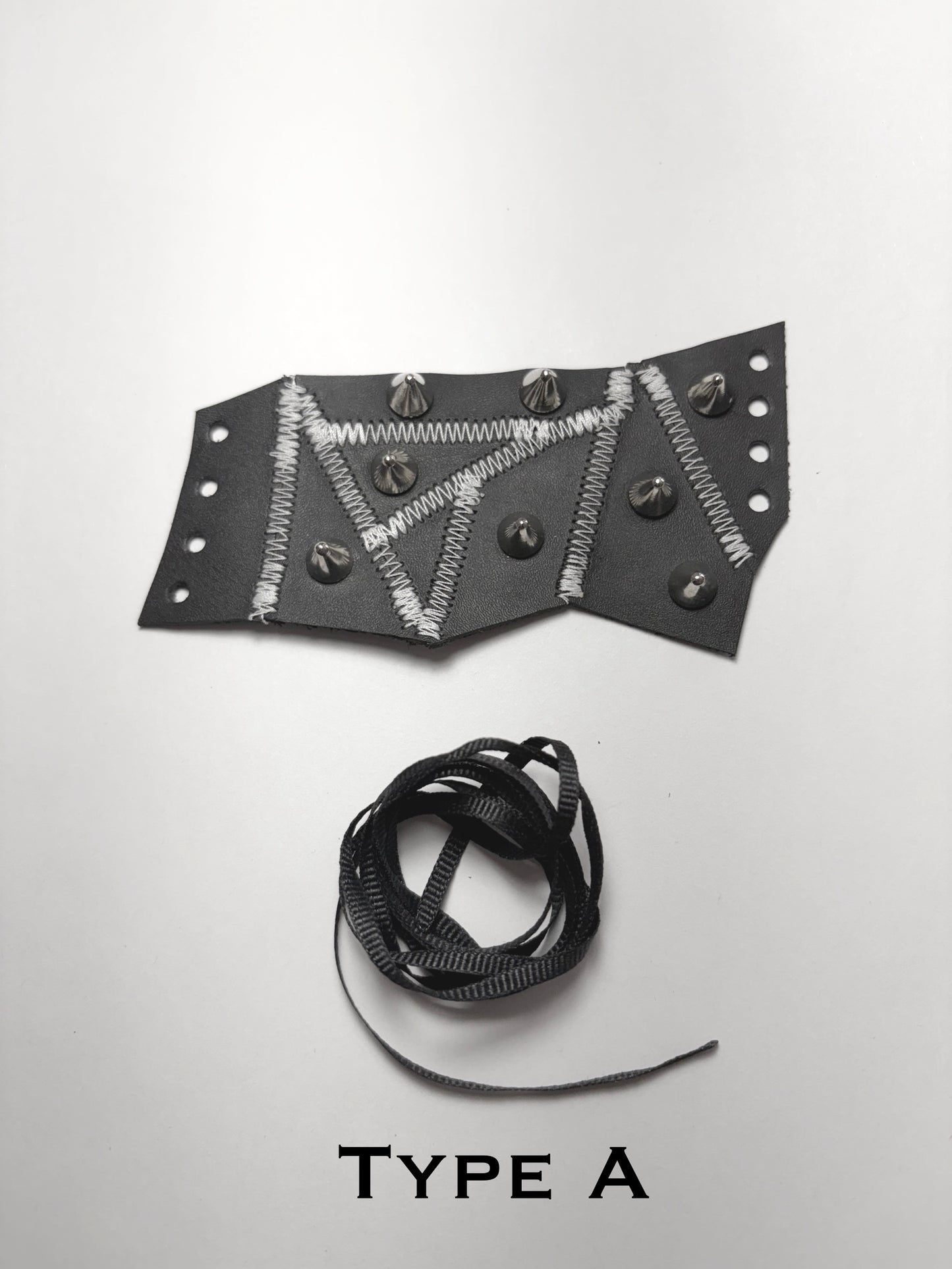 Pieced Together corset Cuffs (white seam)